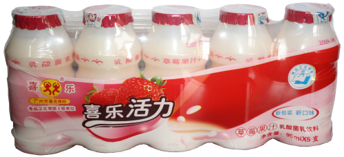 喜樂活力草莓果汁乳酸菌95ml*5